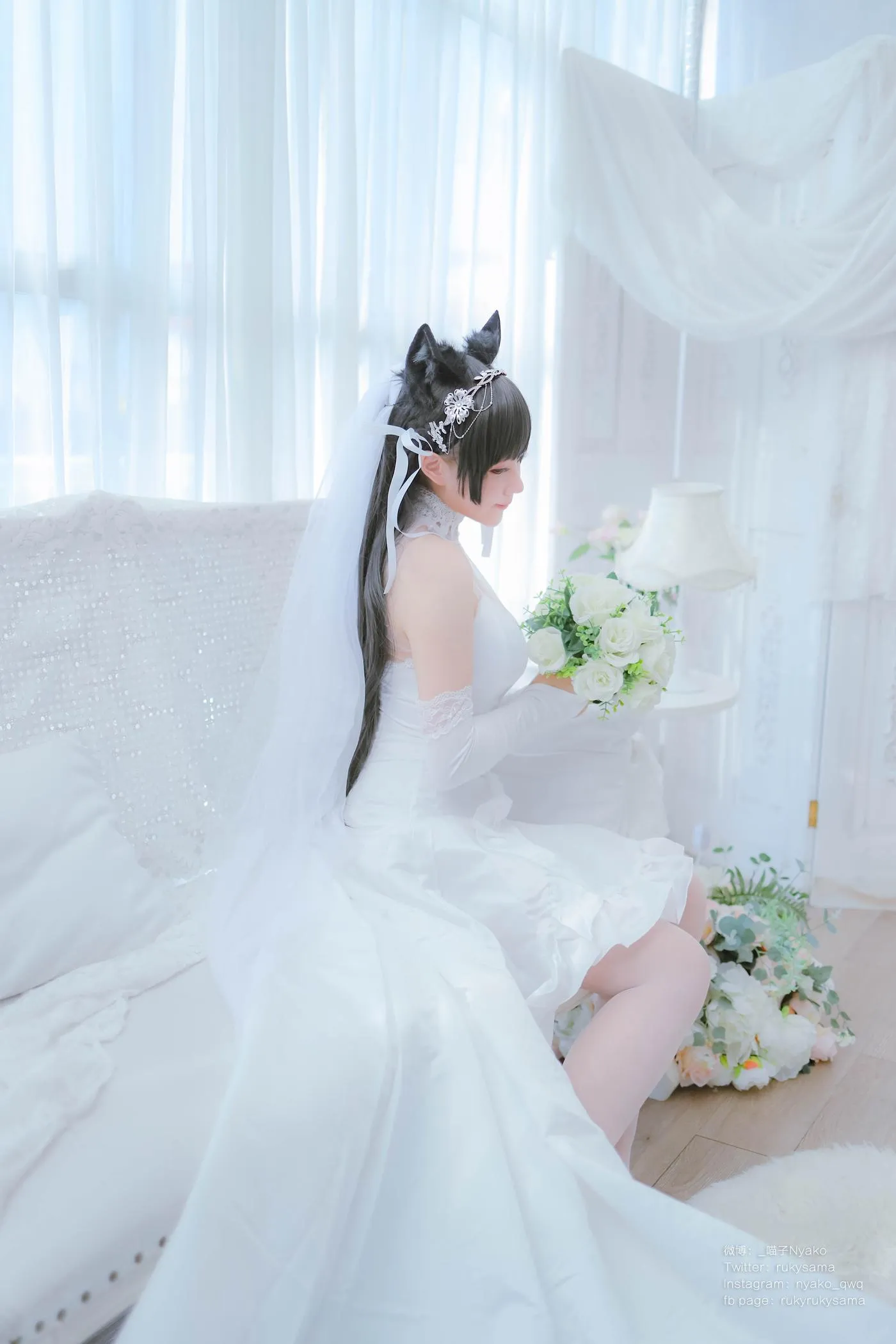 Nyako喵子 – NO.38 爱宕婚纱 [62P]插图8
